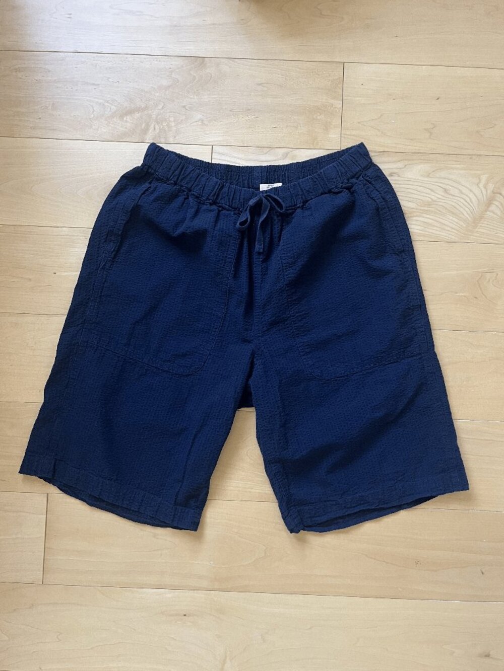 Muji Navy Blue Cotton Shorts - Size XS